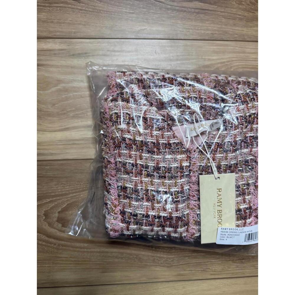 NWT! Ramy Brook Reese Dress in Blush Multi Size 4 - Picture 4 of 6